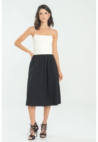 Vestido Midi Script Blanco Ragged Pf11511365 Ragged