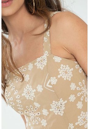 Vestido Hailey Beige Ragged Pf11511375