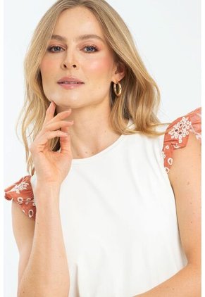 Top Manga Ojalillo Blanco Ragged Pf11121153