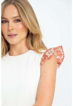 Top Manga Ojalillo Blanco Ragged Pf11121153