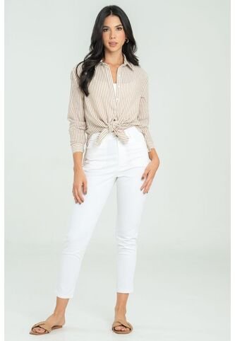 Pantalon Skinny 5 Bolsillos Blanco Ragged Pf11310831 Ragged