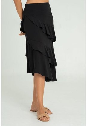 Falda Shlide Negro Ragged Pf11320492