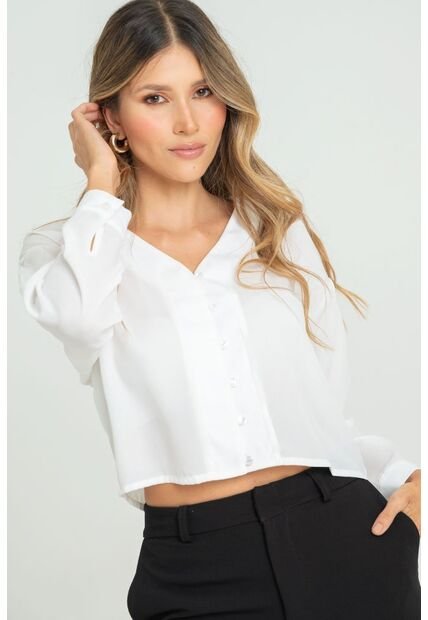 Blusa Blahise Blanco Ragged Pf12110840