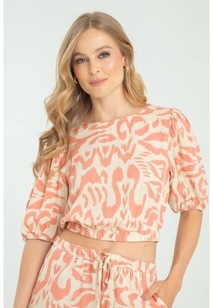 Blusa Thammy Naranja Ragged Pf11112920