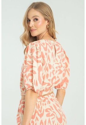 Blusa Thammy Naranja Ragged Pf11112920