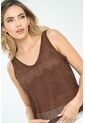 Blusa Blendieh Café Ragged Pf11112863 de Ragged