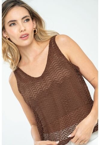 Blusa Blendieh Café Ragged Pf11112863 Ragged