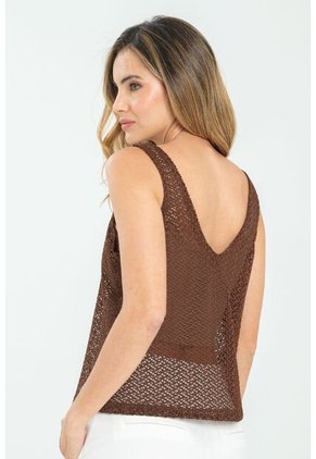 Blusa Blendieh Café Ragged Pf11112863