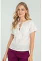 Blusa Popelina Blanco Ragged Pf11112924 de Ragged