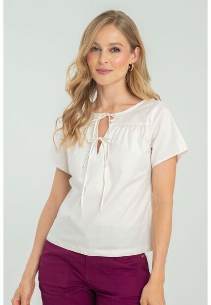 Blusa Popelina Blanco Ragged Pf11112924