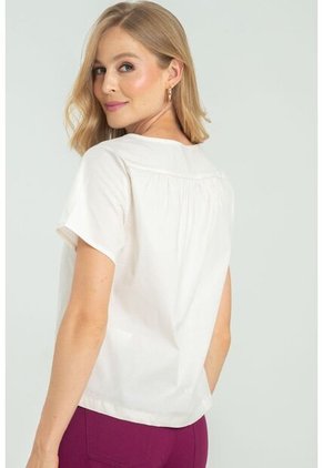Blusa Popelina Blanco Ragged Pf11112924