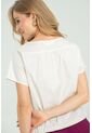 Blusa Popelina Blanco Ragged Pf11112924 de Ragged
