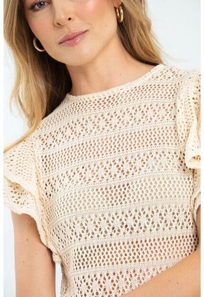 Blusa Tejida Boleros Blanco Ragged Pf11112928