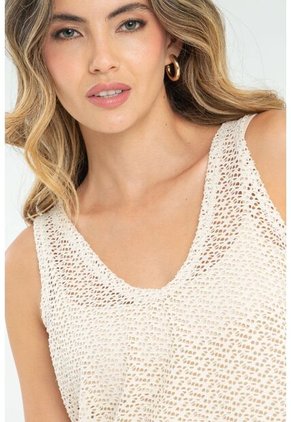 Blusa Blendieh Beige Ragged Pf11112863