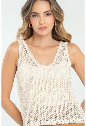 Blusa Blendieh Beige Ragged Pf11112863