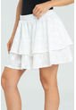 Falda Corta Algodon Blanco Ragged Pf11320498 de Ragged