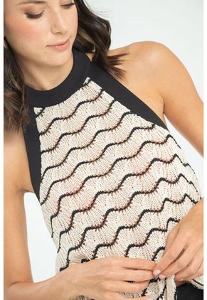 Tejido Halter Lhaney Blanco Ragged Pf11112929