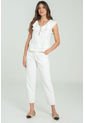 Pantalon Atlantida Pespuntes Blanco Ragged Pf21310040 de Ragged