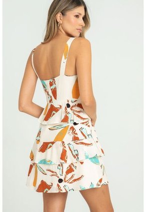 Vestido Coco Blanco Ragged Pf11511354