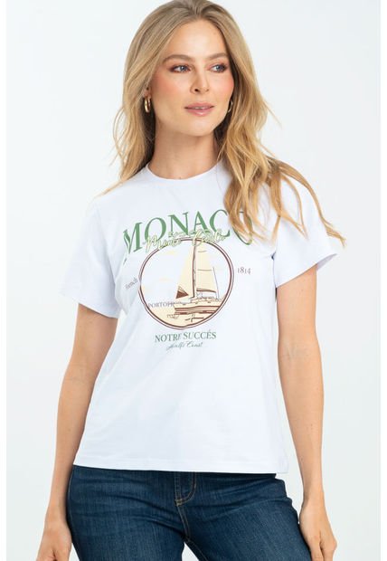 Camiseta Monaco Blanco Ragged Pf21120086