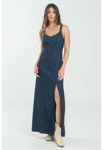 Vestido Alaska Denim Azul Ragged Pf21510016 Ragged