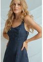 Vestido Alaska Denim Azul Ragged Pf21510016 de Ragged