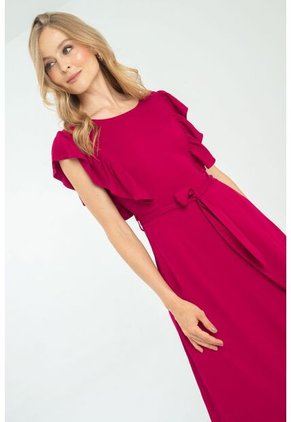 Vestido Largo Rohena Rojo Ragged Pf11511346