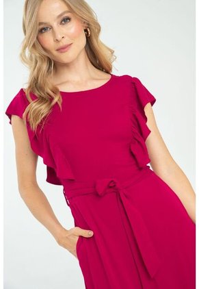 Vestido Largo Rohena Rojo Ragged Pf11511346