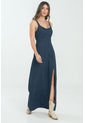 Vestido Alaska Denim Azul Ragged Pf21510016 de Ragged