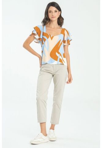 Blusa Malacai Azul Ragged Pf11112903 Ragged