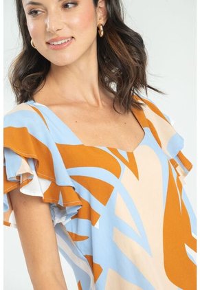 Blusa Malacai Azul Ragged Pf11112903