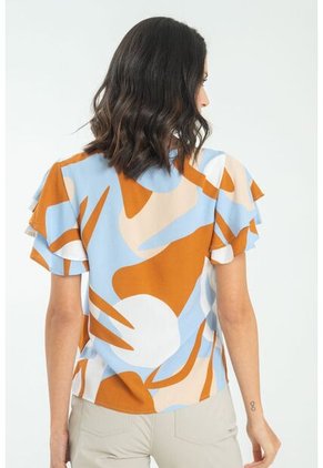 Blusa Malacai Azul Ragged Pf11112903