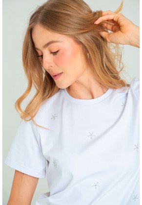 Camiseta Cristal Blanco Ragged Pf21120098