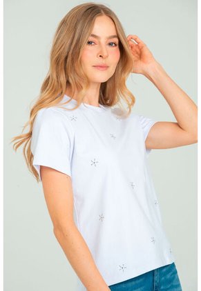 Camiseta Cristal Blanco Ragged Pf21120098