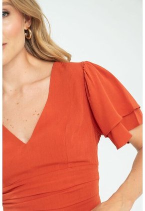 Blusa Lauren Café Ragged Pf11112906