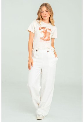 Pantalon Bellucci Blanco Ragged Pf11310873