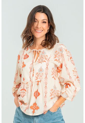 Blusa Mercy Beige Ragged Pf11112989 Ragged