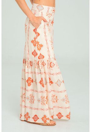 Falda Ervena Beige Ragged Pf11320508