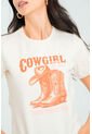 Camiseta Cowgirl Boots Blanco Ragged Pf21120100 de Ragged