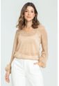 Blusa Silver Plisada Beige Ragged Pf11112854 de Ragged