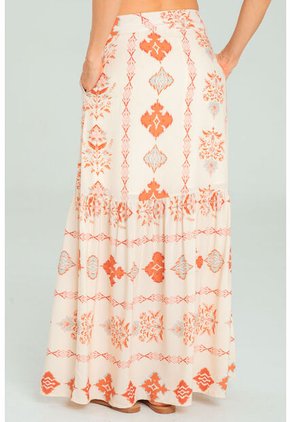 Falda Ervena Beige Ragged Pf11320508