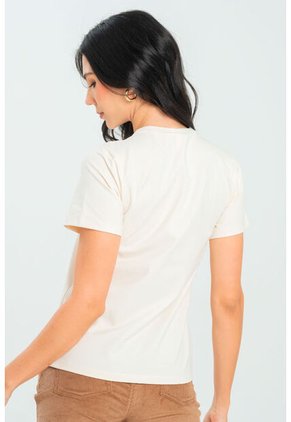 Camiseta Cowgirl Boots Blanco Ragged Pf21120100