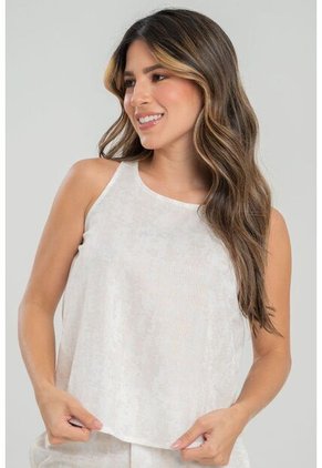 Blusa Nhovos Plateado Ragged Pf31113423