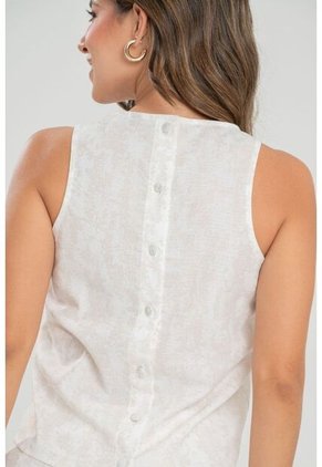 Blusa Nhovos Plateado Ragged Pf31113423