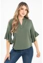 Blusa Karina Verde Ragged Pf31113445 de Ragged