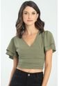 Blusa Lauren Verde Ragged Pf11112906 de Ragged
