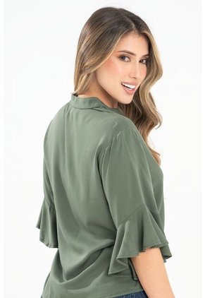 Blusa Karina Verde Ragged Pf31113445