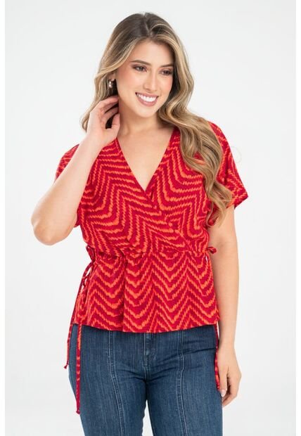 Blusa Fhaux Naranja Ragged Pf31113451