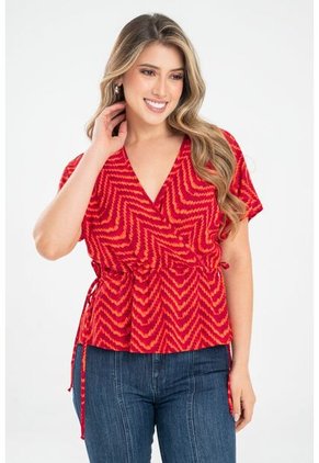 Blusa Fhaux Naranja Ragged Pf31113451