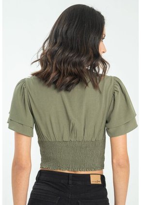 Blusa Lauren Verde Ragged Pf11112906